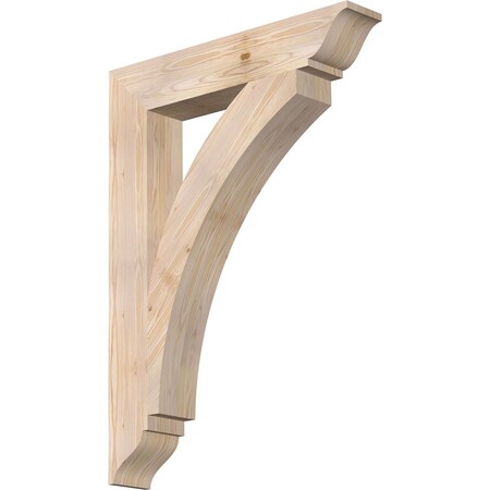 Ekena Millwork Thorton Traditional Smooth Bracket, Douglas Fir, 5 1/2"W x 32"D x 44"H BKT06X32X44THR01SDF